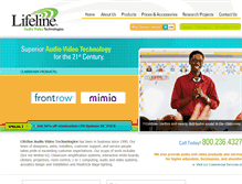 Tablet Screenshot of lifelineav.com